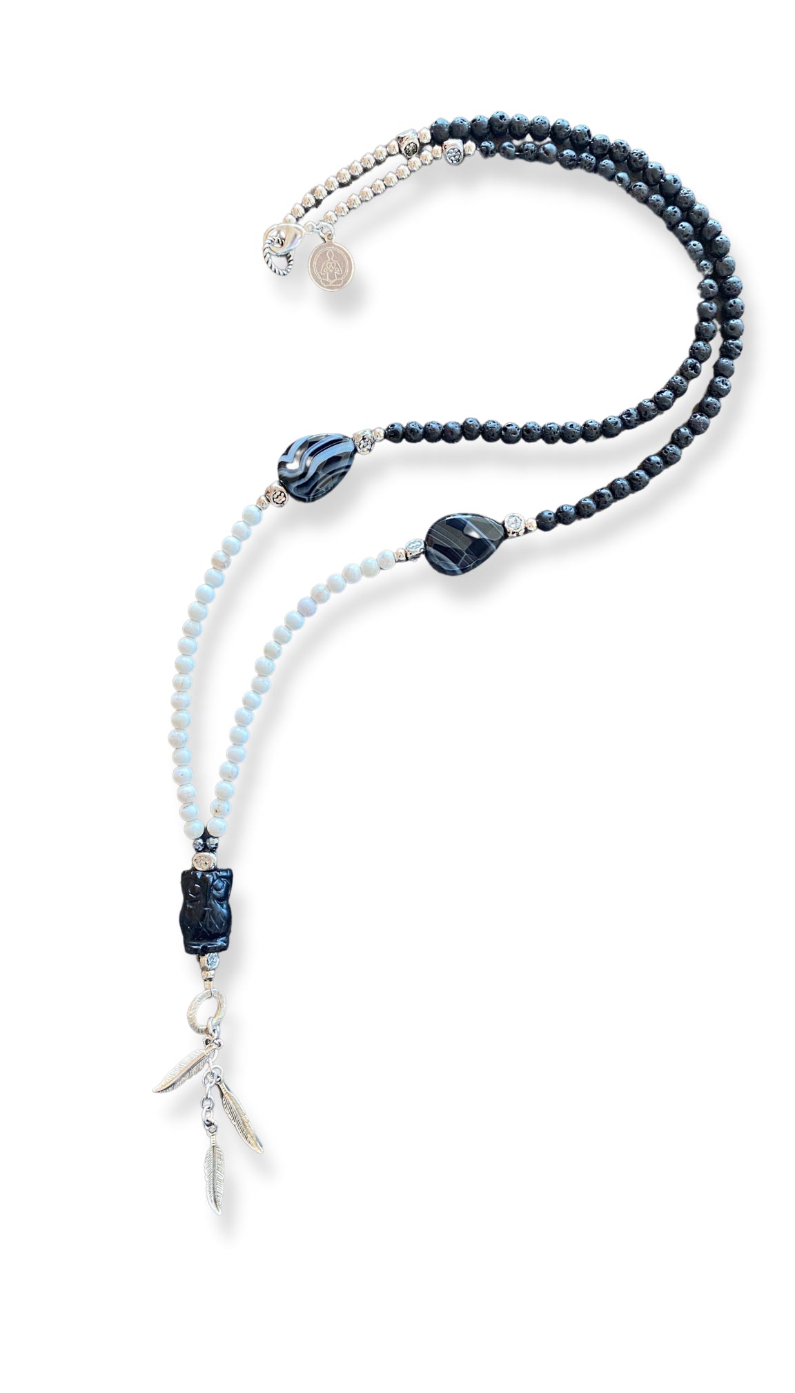 Brahman Howlite Owl Mala