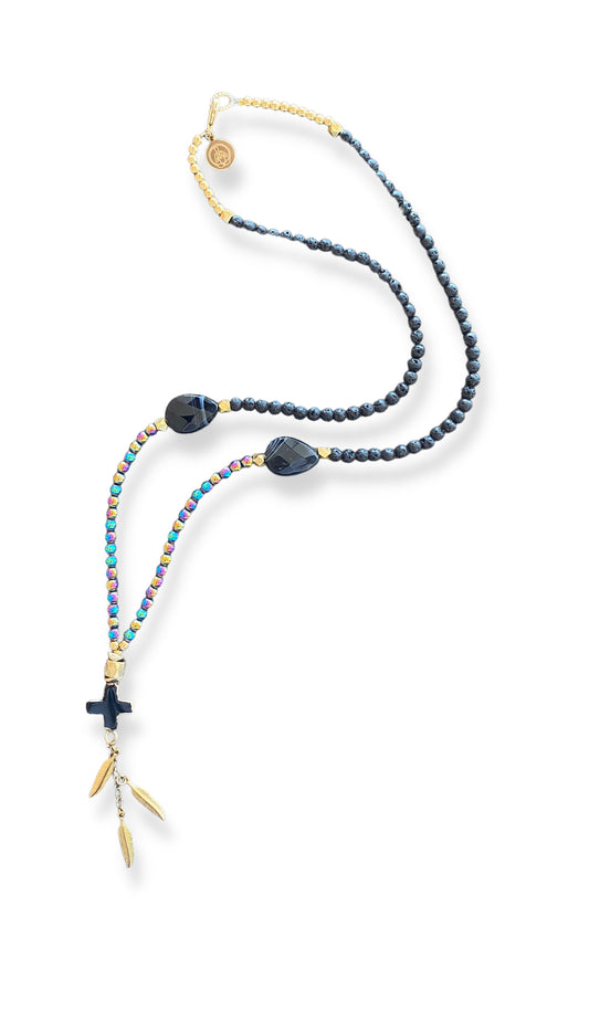 Brahman Rainbow Cross Mala
