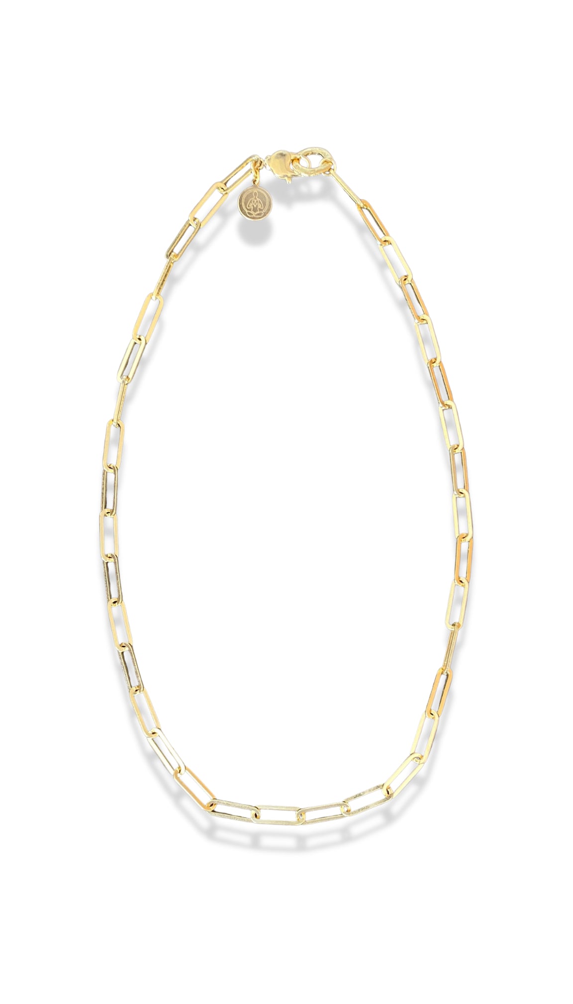 Shabdkosh Gold Paperclip Chain