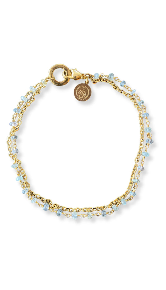 Nupura Aquamarine Anklet