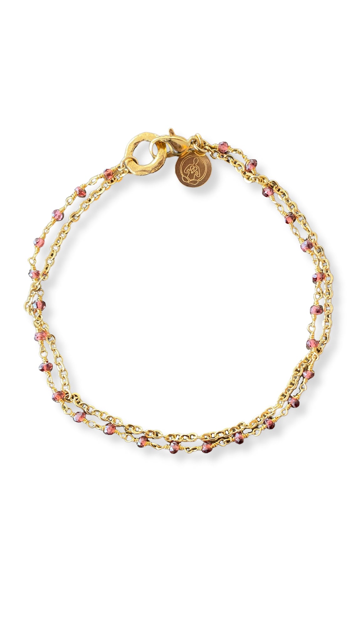 Nupura Garnet Anklet