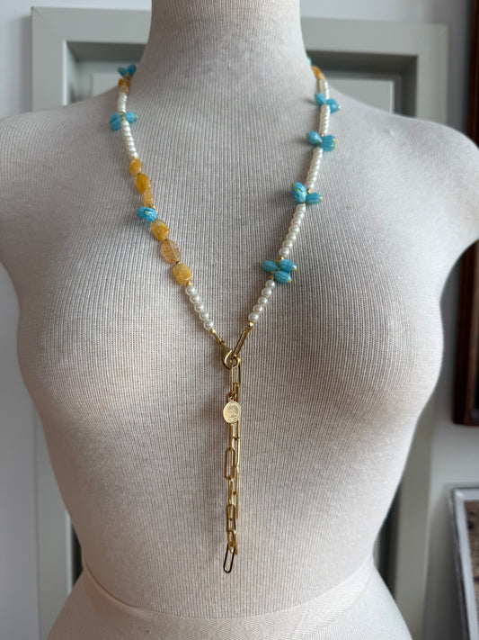 Pearl Serenity Mala Necklace