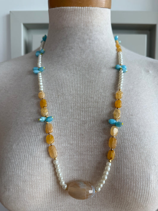 Pearl Serenity Mala Necklace