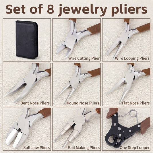 Atelier Essentials 8-piece jewelry plier kit