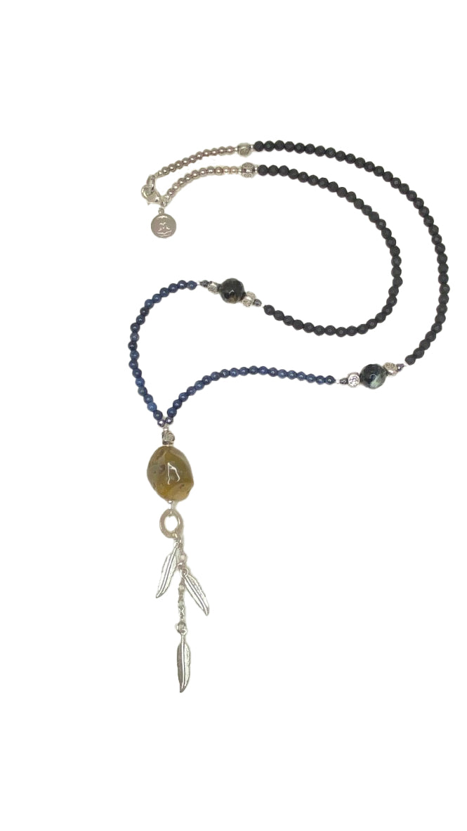 Brahman Lapis Nugget Mala