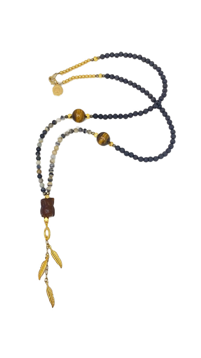 Brahman Picasso Owl Mala