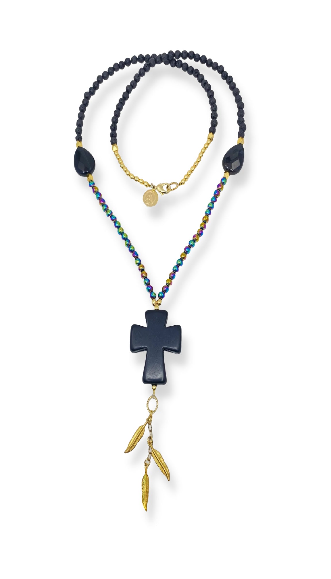 Brahman Large Onyx Cross Mala