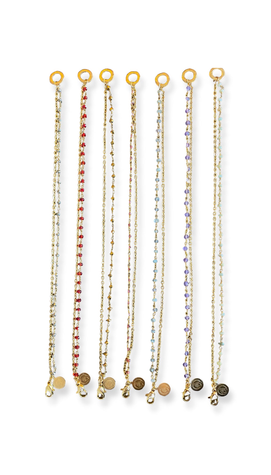 Nupura Golden Pyrite Anklet