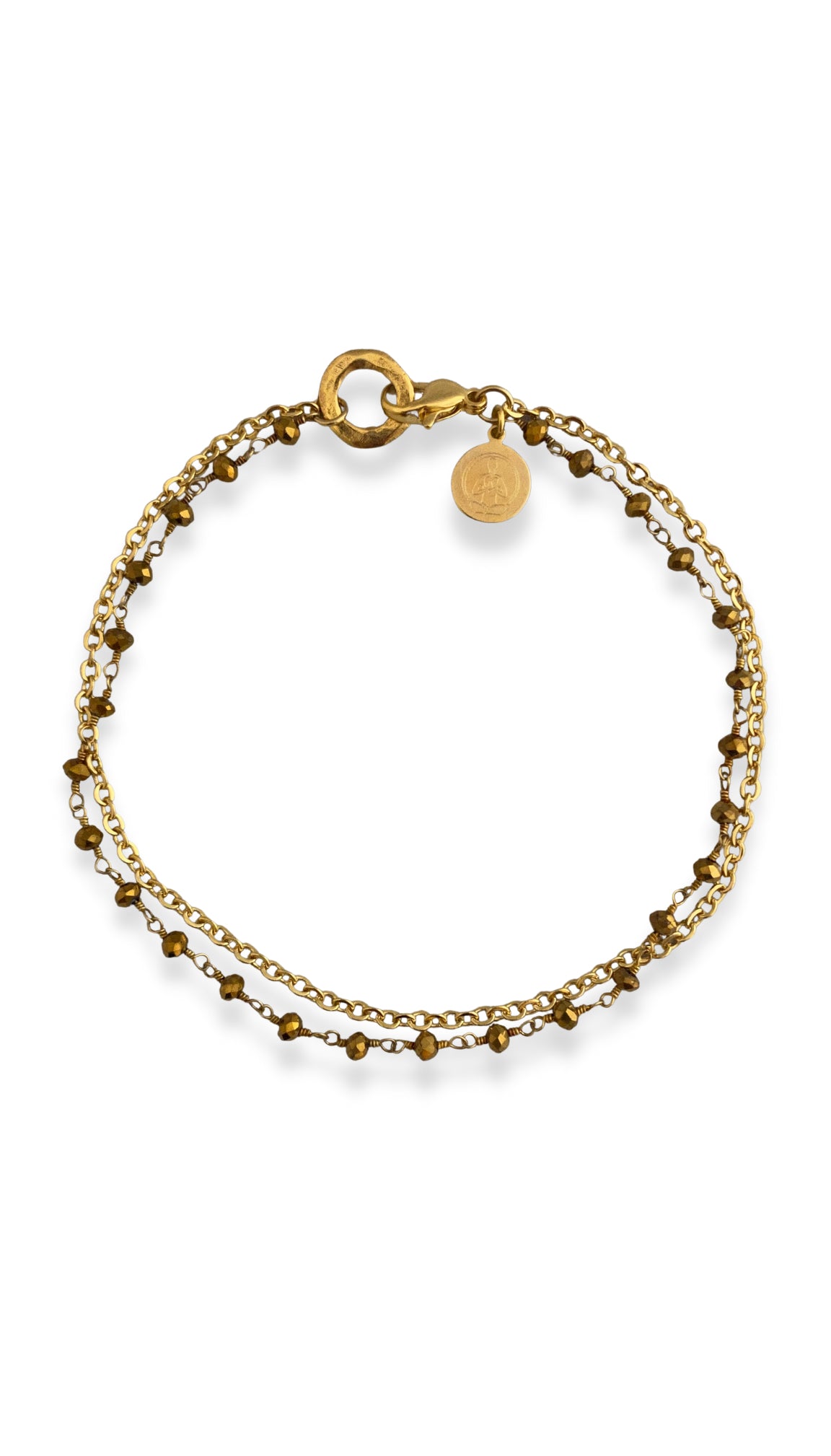 Nupura Golden Pyrite Anklet