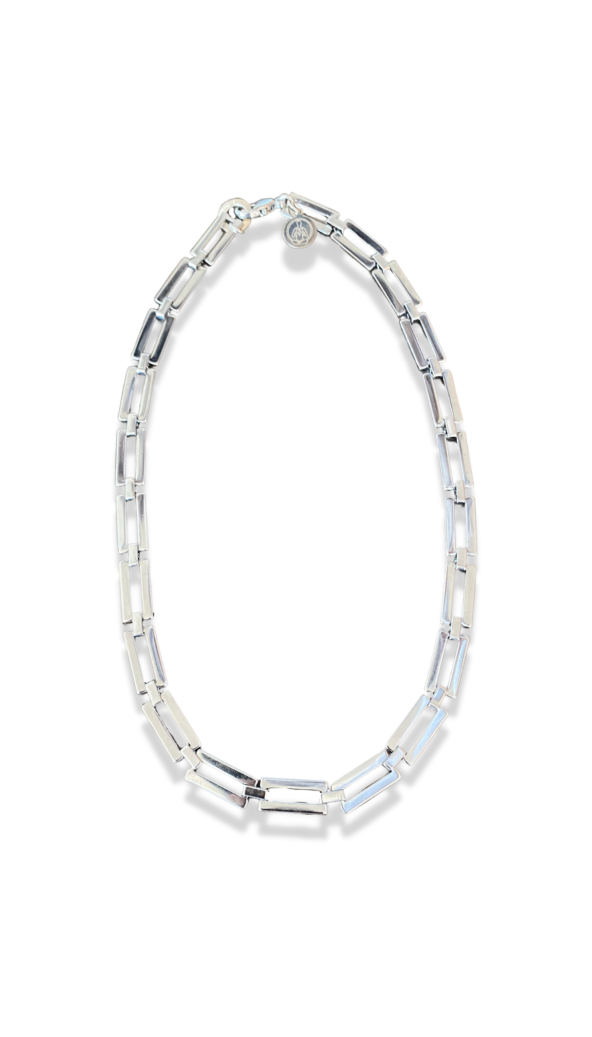 Shabdkosh Silver Rectangle Chain